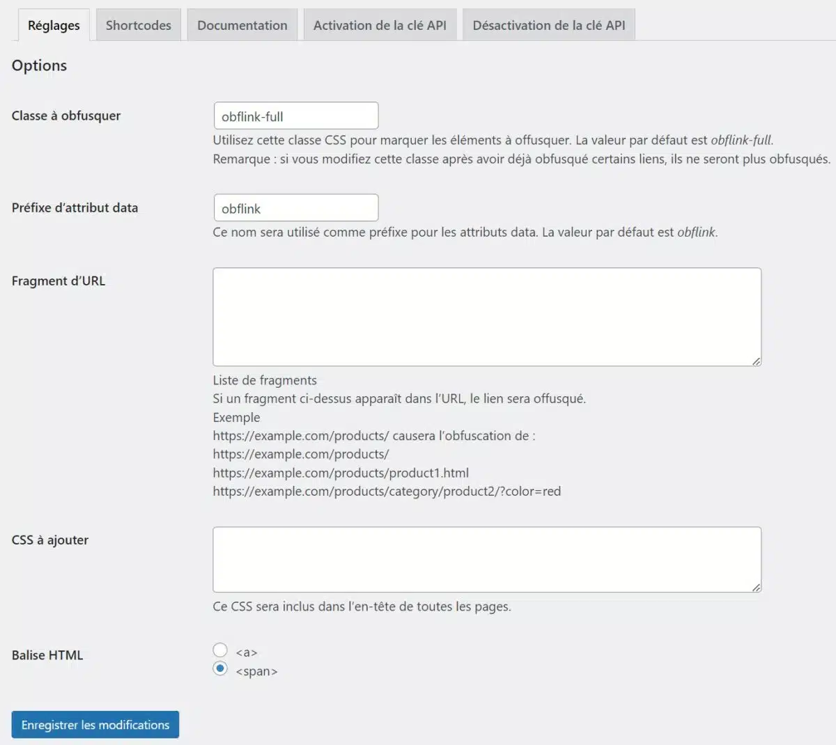 OBF Link - Masquer des liens internes avec WordPress