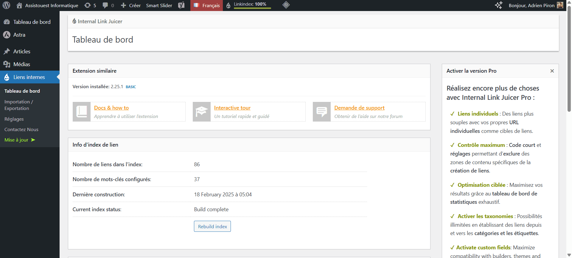 Internal Link Juicer un plugin WordPress gratuit pour faciliter le maillage interne