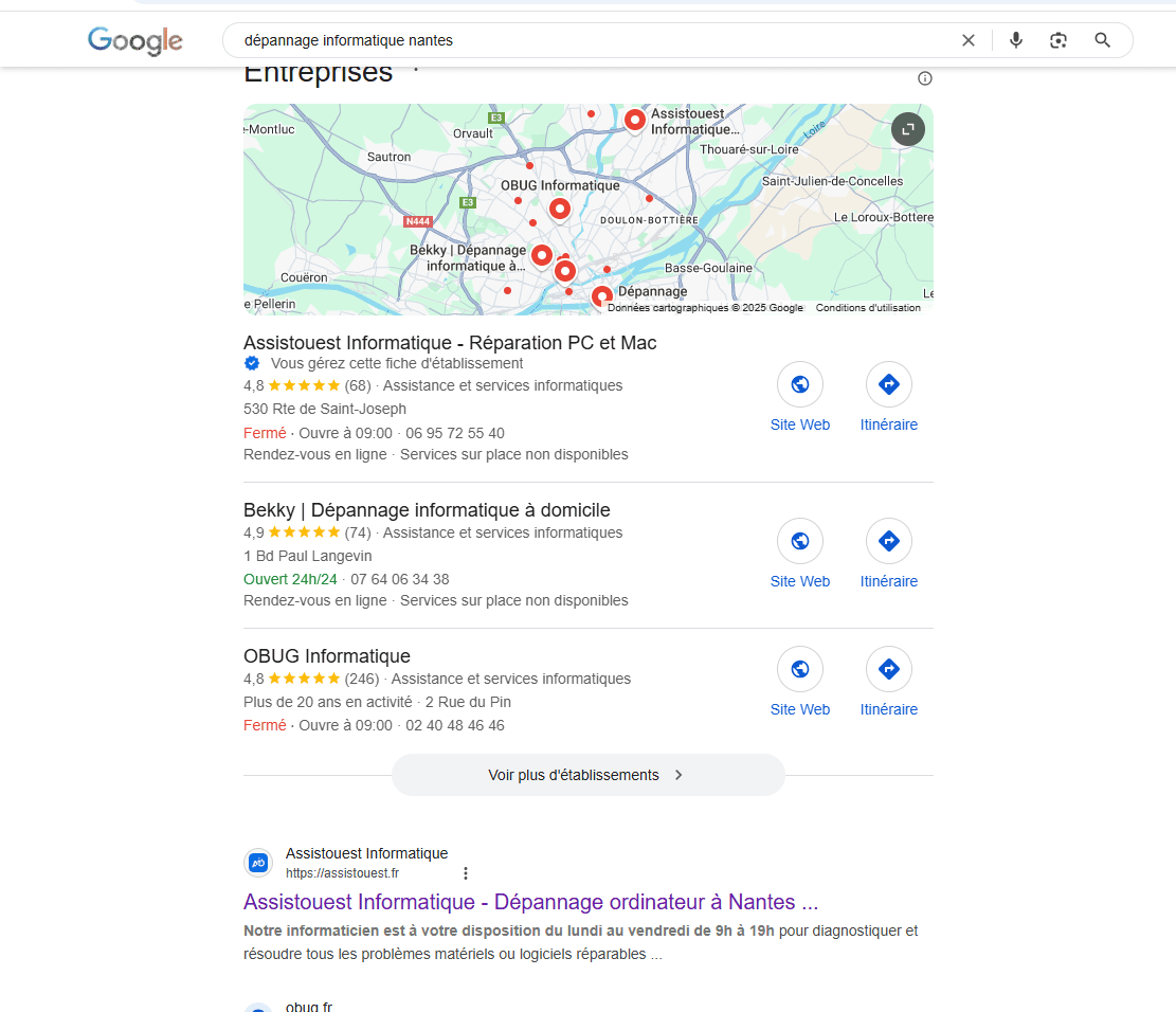 pack local google my business SEO