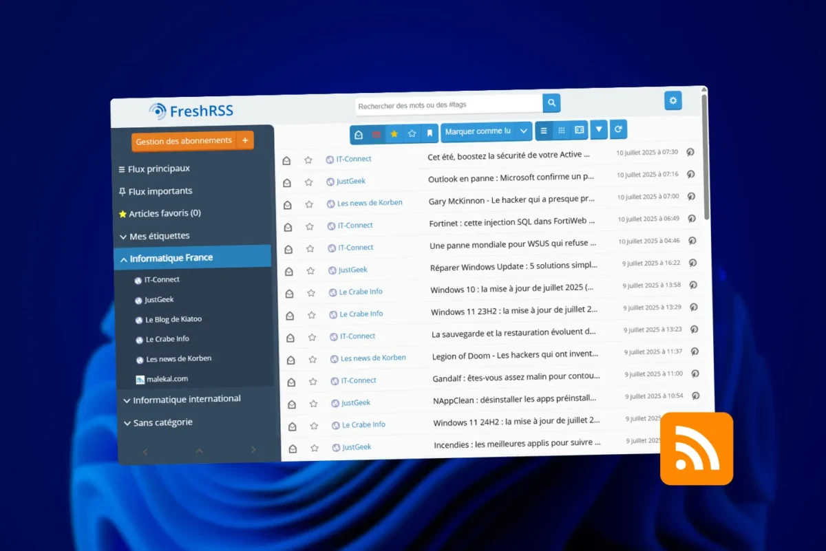 FreshRSS : le meilleur logiciel RSS gratuit pour centraliser sa veille